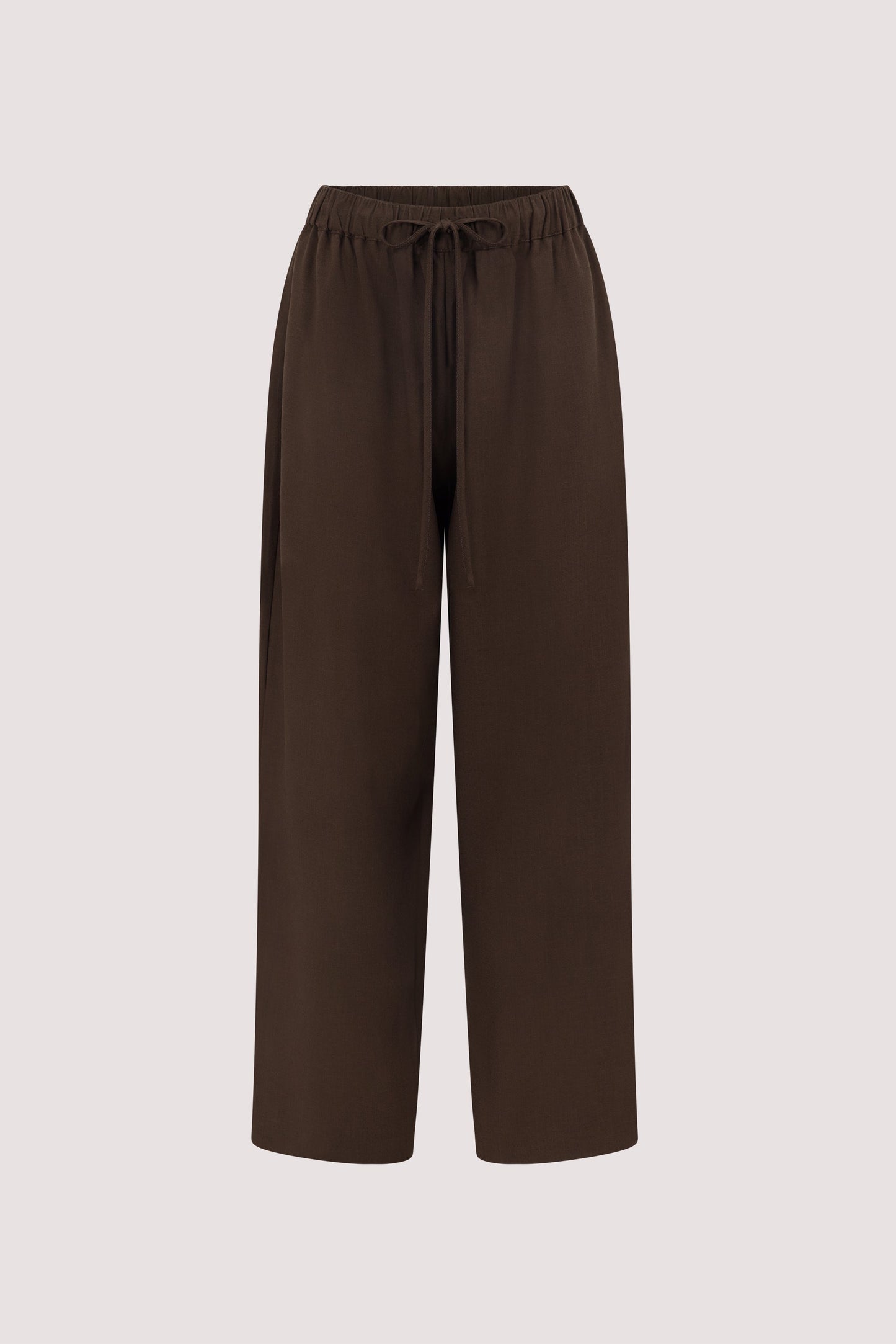 Kora Wide Leg Pants - High Rise, Flowy Design with Elastic Waistband & Pockets 7