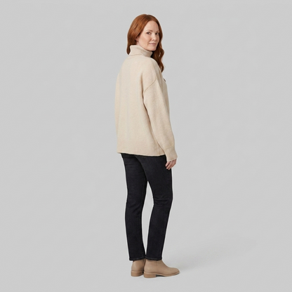 Liora Cashmere Blend Sweater - Elegant Turtleneck Knitwear for All Seasons 2