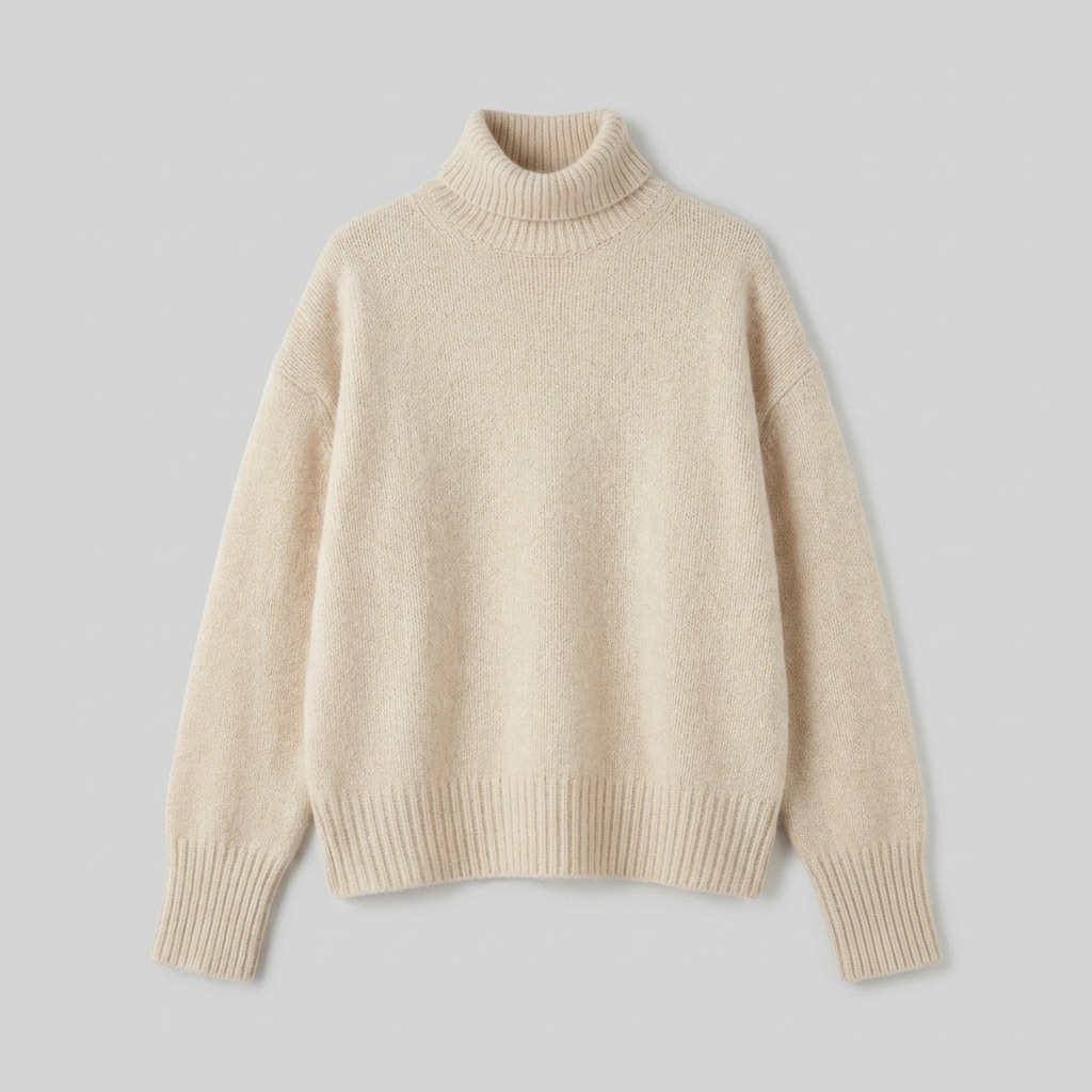 Liora Cashmere Blend Sweater - Elegant Turtleneck Knitwear for All Seasons 3