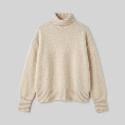 Liora Cashmere Blend Sweater - Elegant Turtleneck Knitwear for All Seasons 3
