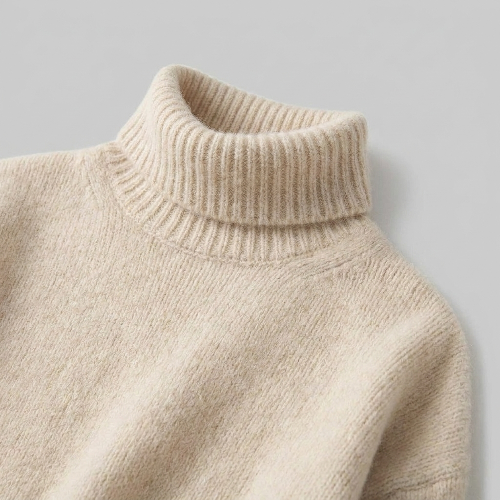 Liora Cashmere Blend Sweater - Elegant Turtleneck Knitwear for All Seasons 4