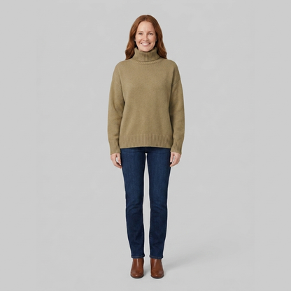 Liora Cashmere Blend Sweater - Elegant Turtleneck Knitwear for All Seasons 7