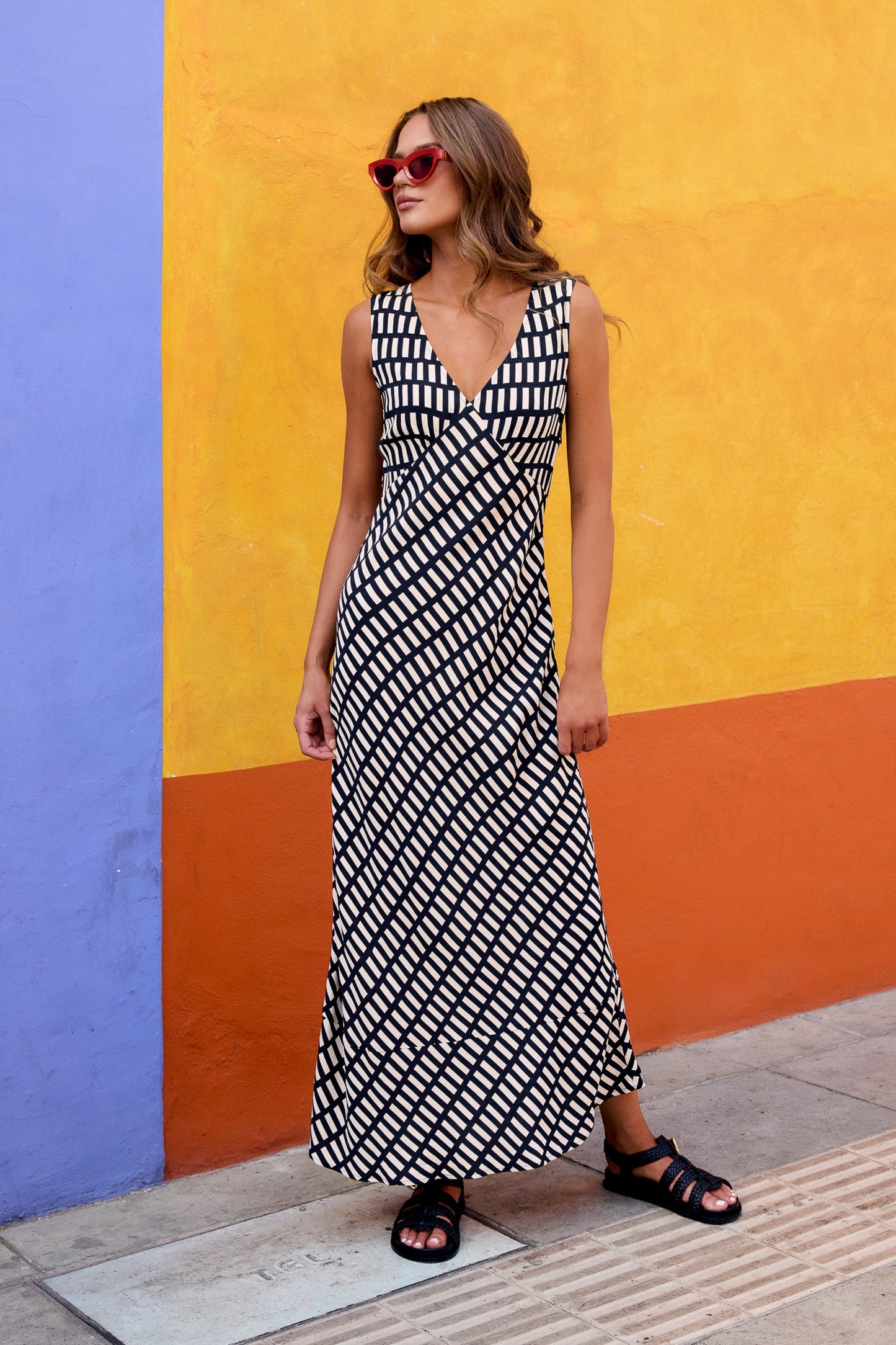 Liora Midi Dress - Soft Smoke Grey, Breathable Fabric, Flattering Silhouette 3
