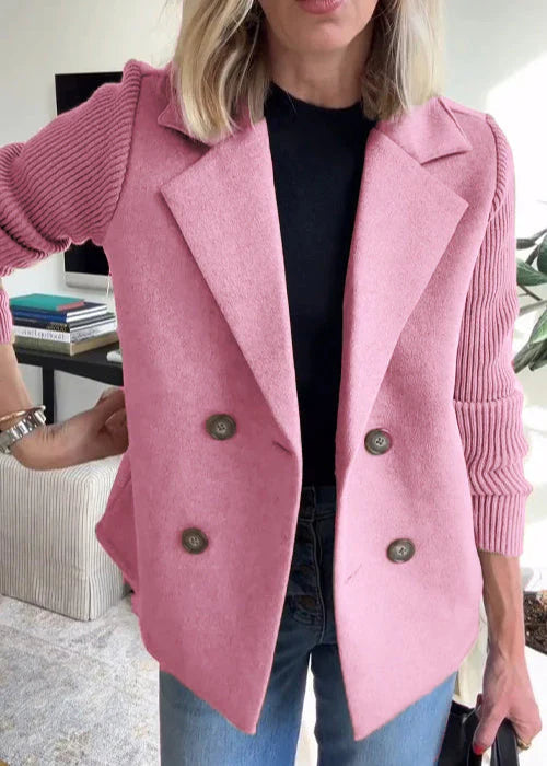 Lumière Tailored Coat - Streamlined Fit with Elegant Button Details 0