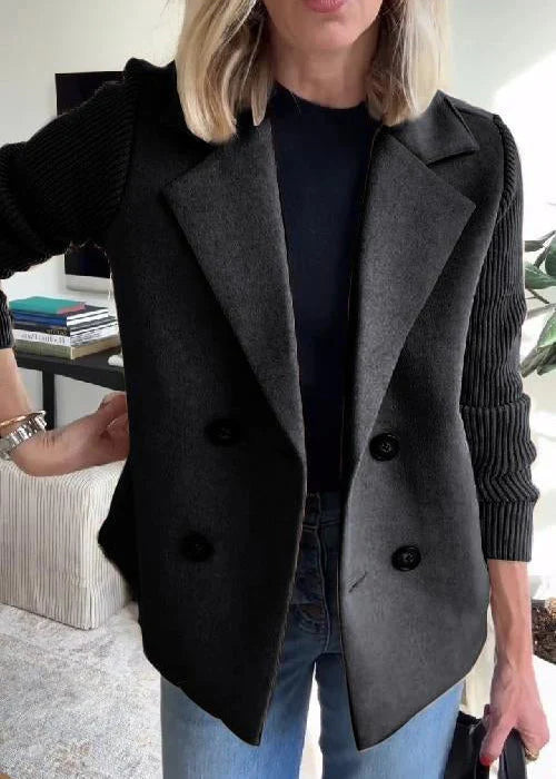 Lumière Tailored Coat - Streamlined Fit with Elegant Button Details 2