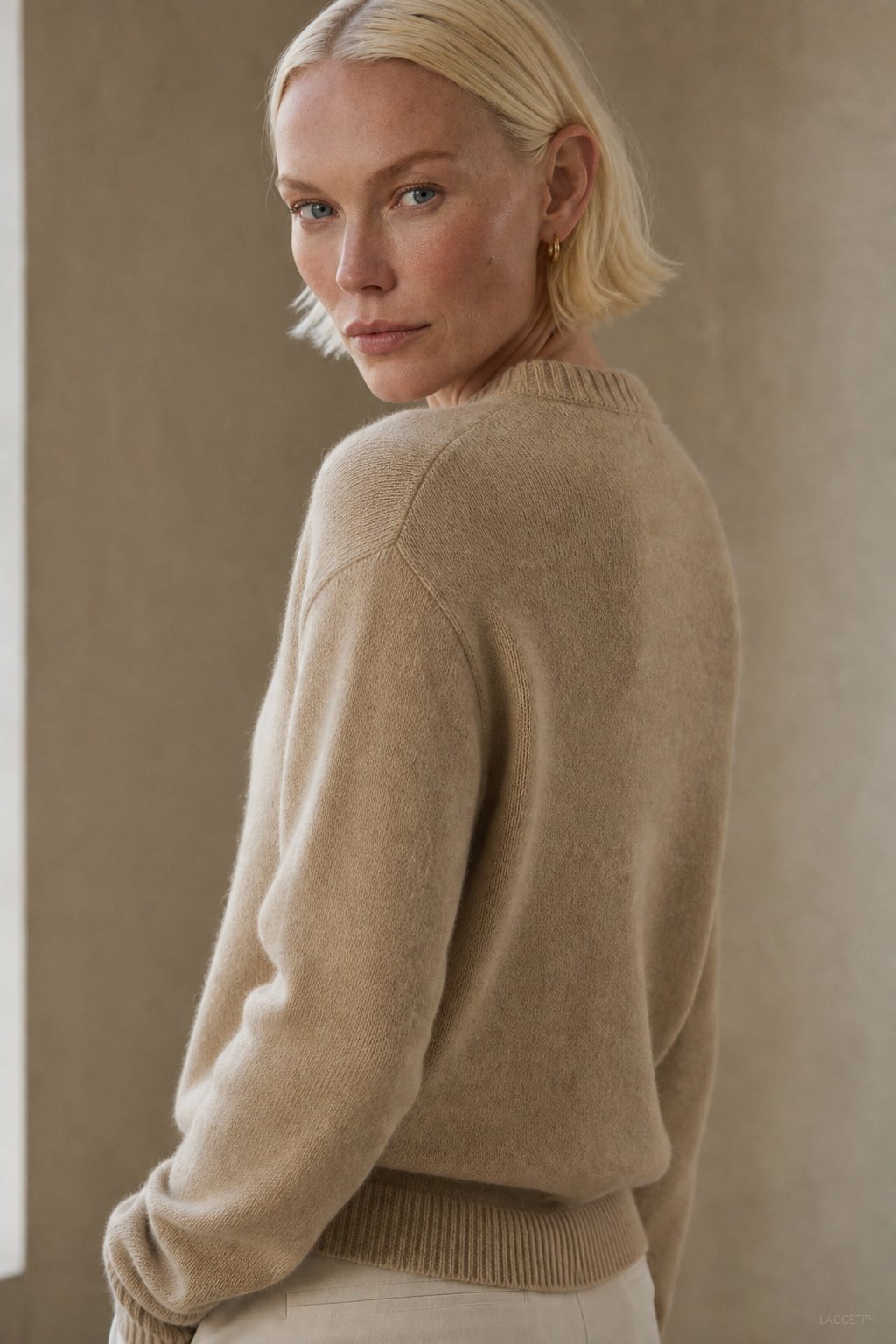 Madison Avenue - Merino Wool Blend Cardigan Sweater with Bold Buttons 6