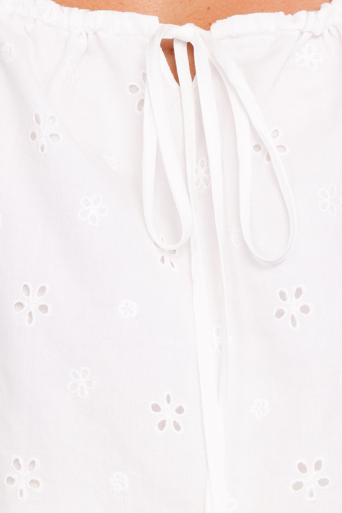 Marnie Crop Top - Eyelet Lace Fabric, Square Neckline, Perfect For Going Out 6