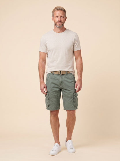 Maverick Mens Cargo Shorts - Comfortable Cotton Stretch Multi-Pocket Design 5