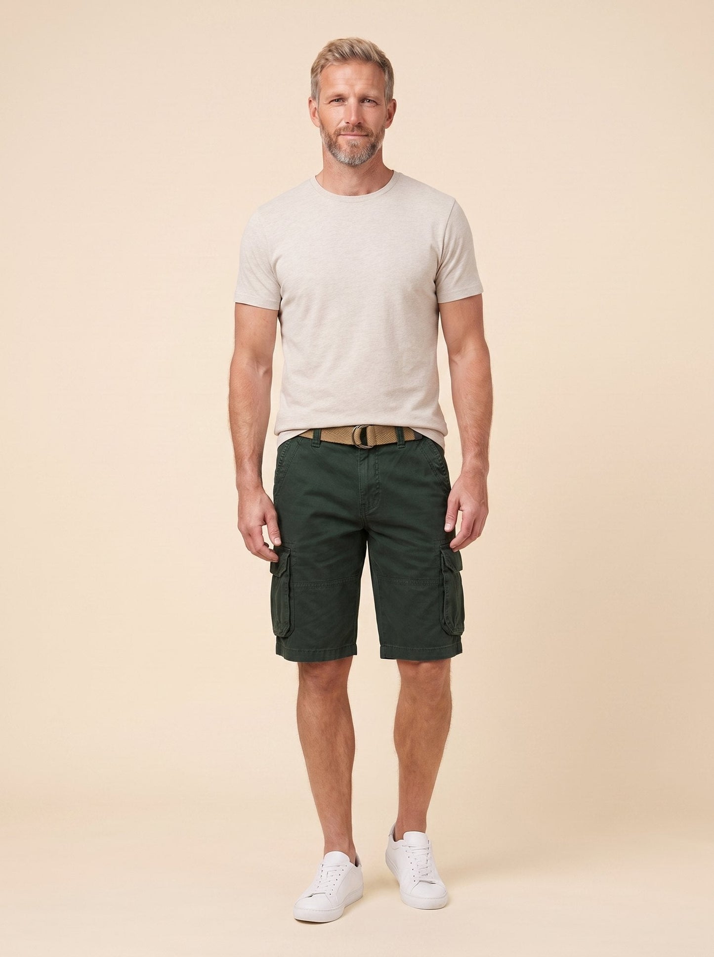 Maverick Mens Cargo Shorts - Comfortable Cotton Stretch Multi-Pocket Design 7