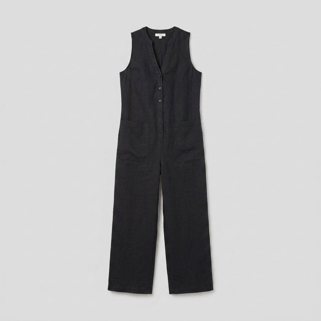Mila | Jumpsuit Women Linen Blend, Elegant Sleeveless Design 3