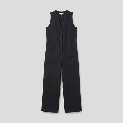 Mila | Jumpsuit Women Linen Blend, Elegant Sleeveless Design 3