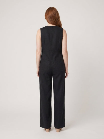 Mila | Jumpsuit Women Linen Blend, Elegant Sleeveless Design 4