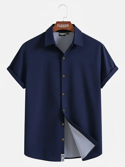 Milo Men's Shirt | Linen-Textured, Relaxed Fit 0