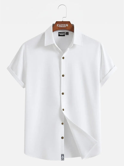 Milo Men's Shirt | Linen-Textured, Relaxed Fit 1
