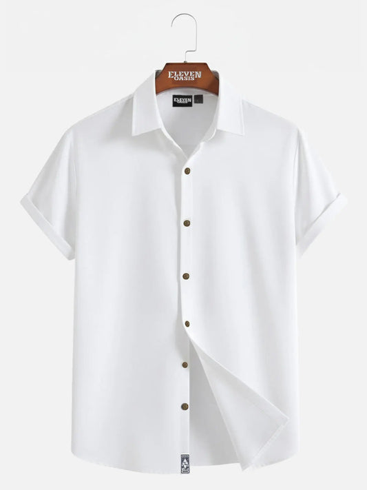 Milo Men's Shirt | Linen-Textured, Relaxed Fit 1