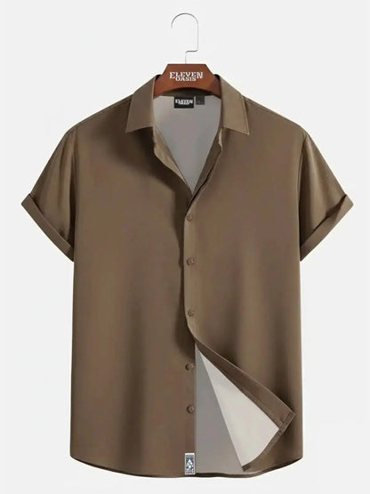 Milo Men's Shirt | Linen-Textured, Relaxed Fit 12