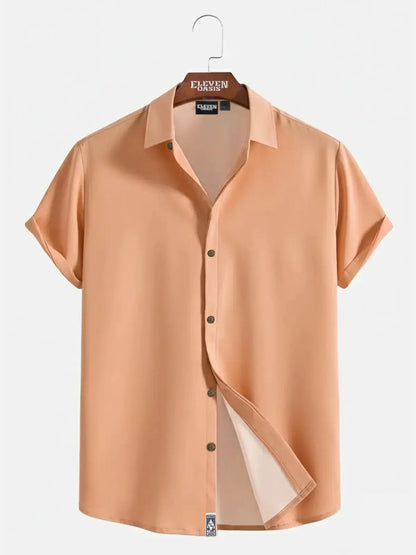 Milo Men's Shirt | Linen-Textured, Relaxed Fit 13