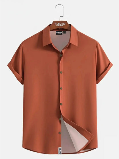 Milo Men's Shirt | Linen-Textured, Relaxed Fit 14