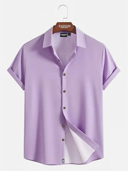 Milo Men's Shirt | Linen-Textured, Relaxed Fit 15