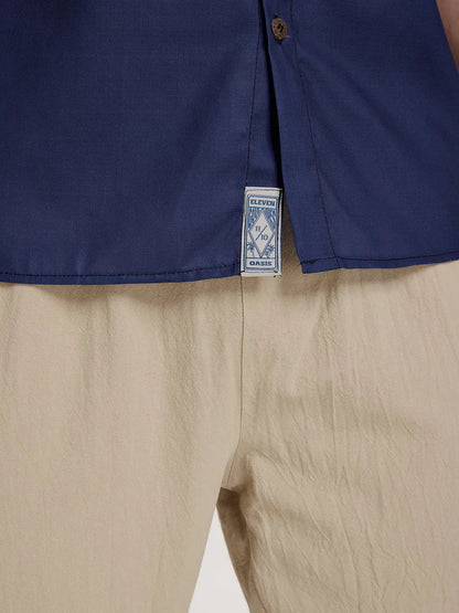 Milo Men's Shirt | Linen-Textured, Relaxed Fit 8
