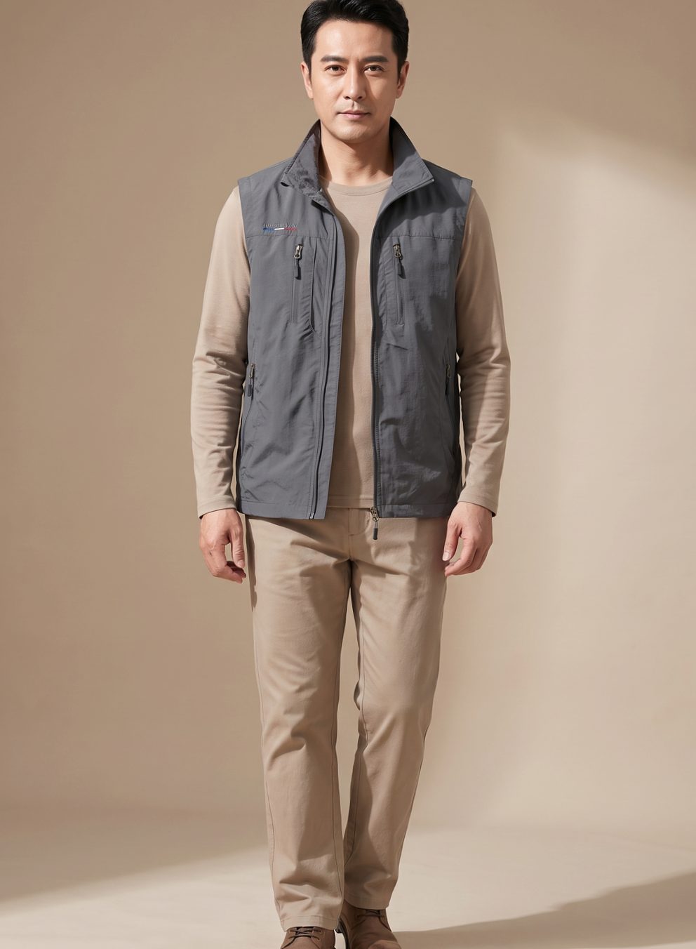 Nathan Outdoor Cargo Vest - Sleeveless Design with Multi-Zip Pockets and Breathable Mesh Lining 2