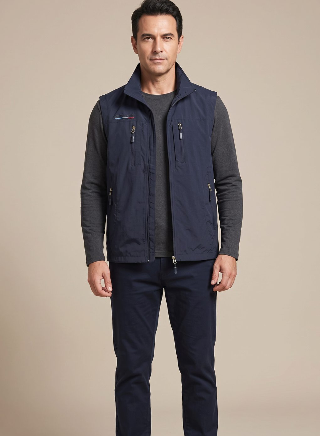 Nathan Outdoor Cargo Vest - Sleeveless Design with Multi-Zip Pockets and Breathable Mesh Lining 5