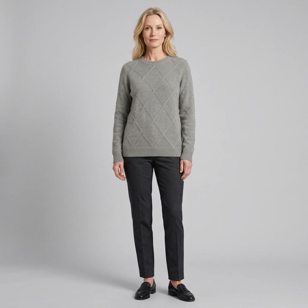 Nexus Cashmere Sweater - Soft Warm Blend With Ribbed Cuffs & Hem 1