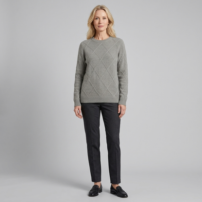 Nexus Cashmere Sweater - Soft Warm Blend With Ribbed Cuffs & Hem 1