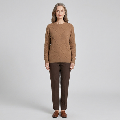 Nexus Cashmere Sweater - Soft Warm Blend With Ribbed Cuffs & Hem 10