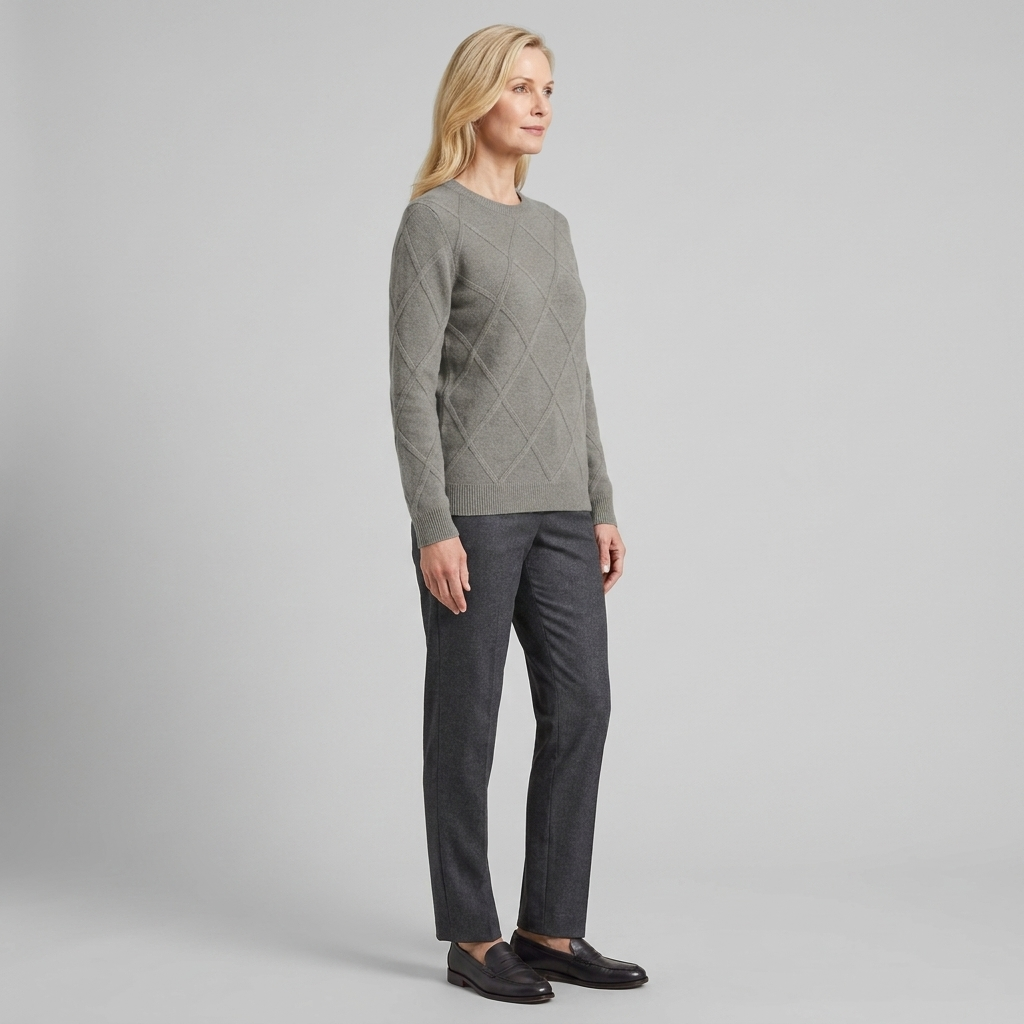 Nexus Cashmere Sweater - Soft Warm Blend With Ribbed Cuffs & Hem 3