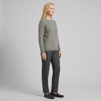 Nexus Cashmere Sweater - Soft Warm Blend With Ribbed Cuffs & Hem 3