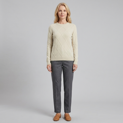 Nexus Cashmere Sweater - Soft Warm Blend With Ribbed Cuffs & Hem 8