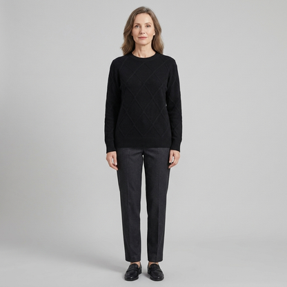 Nexus Cashmere Sweater - Soft Warm Blend With Ribbed Cuffs & Hem 9