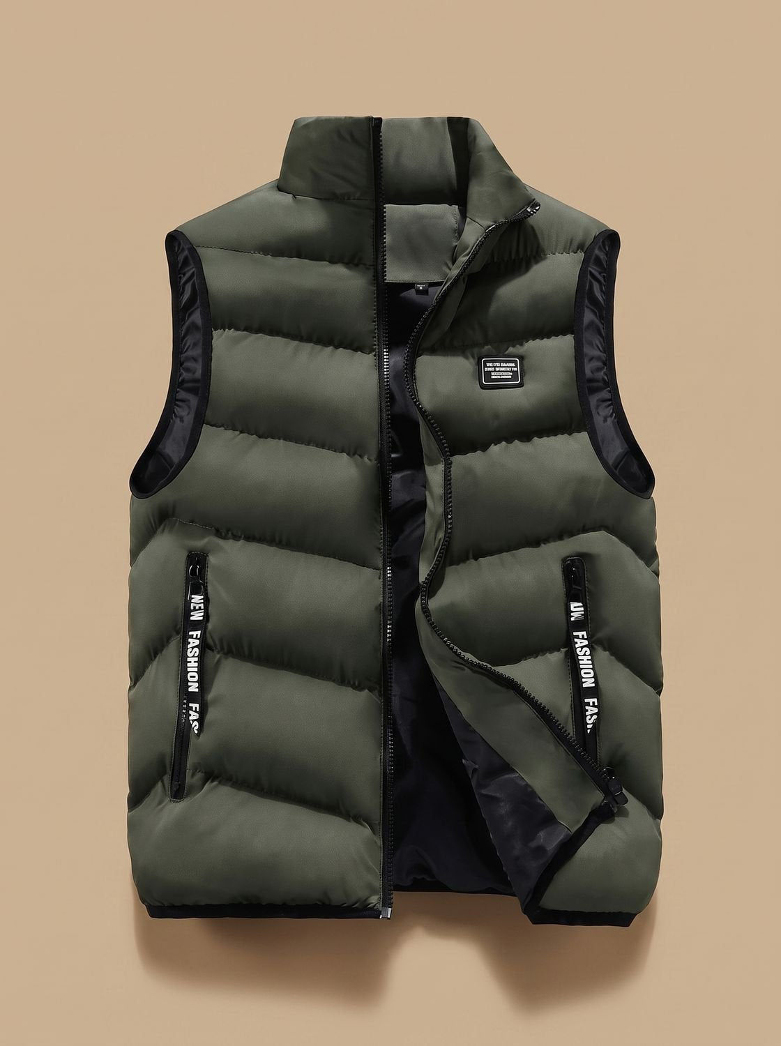 Noah Quilted Puffer Vest - Lightweight Sleeveless Design with Stand Collar 4