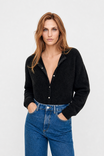 Nordic Knit - Long Cardigan Sweater in Mohair Blend for Effortless Layering 2