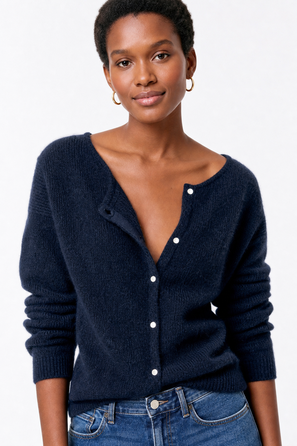 Nordic Knit - Long Cardigan Sweater in Mohair Blend for Effortless Layering 6