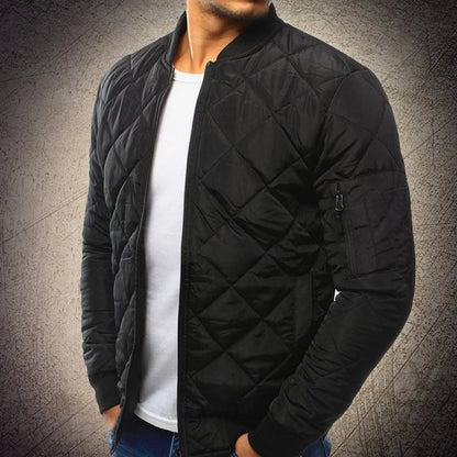 Oliver men's quilted polyester bomber jacket