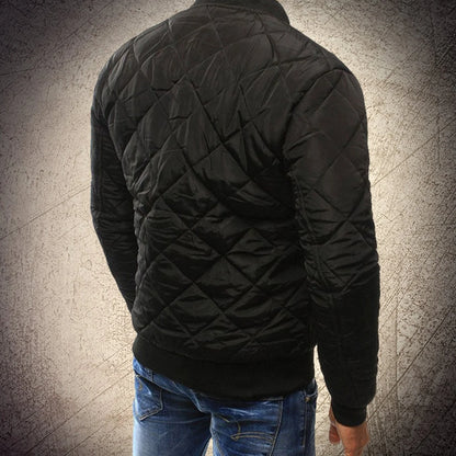 Oliver men's quilted polyester bomber jacket