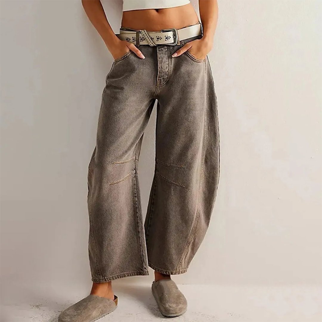 Olivia - High-Waist Baggy Jeans with Relaxed Fit and Barrel Leg Silhouette 2