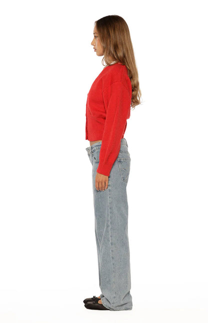 Oversized Knit Cardigan Sweater with Button Front and V-Neck for Cozy Style 7