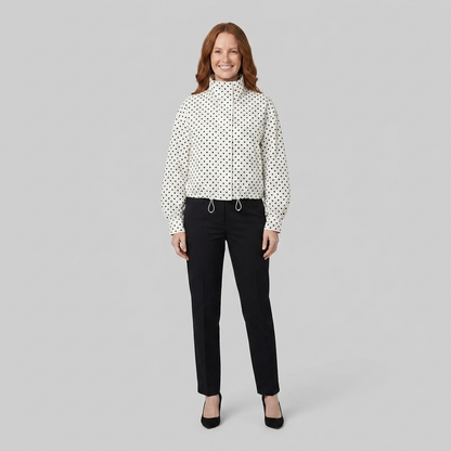Pavia Polka Dot Jacket - Lightweight Transitional Outerwear with Structured Fit 0