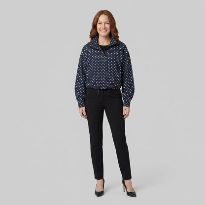 Pavia Polka Dot Jacket - Lightweight Transitional Outerwear with Structured Fit 1