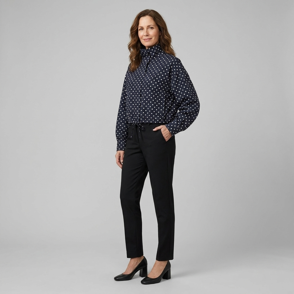 Pavia Polka Dot Jacket - Lightweight Transitional Outerwear with Structured Fit 2