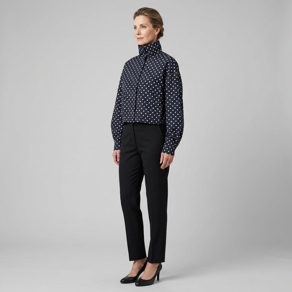 Pavia Polka Dot Jacket - Lightweight Transitional Outerwear with Structured Fit 3