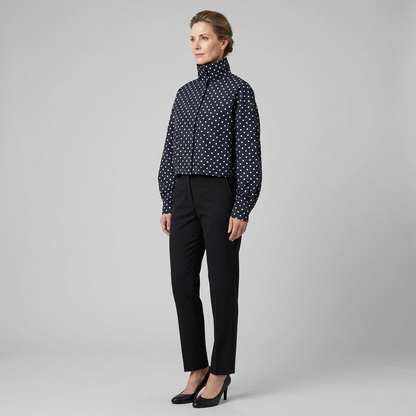 Pavia Polka Dot Jacket - Lightweight Transitional Outerwear with Structured Fit 3