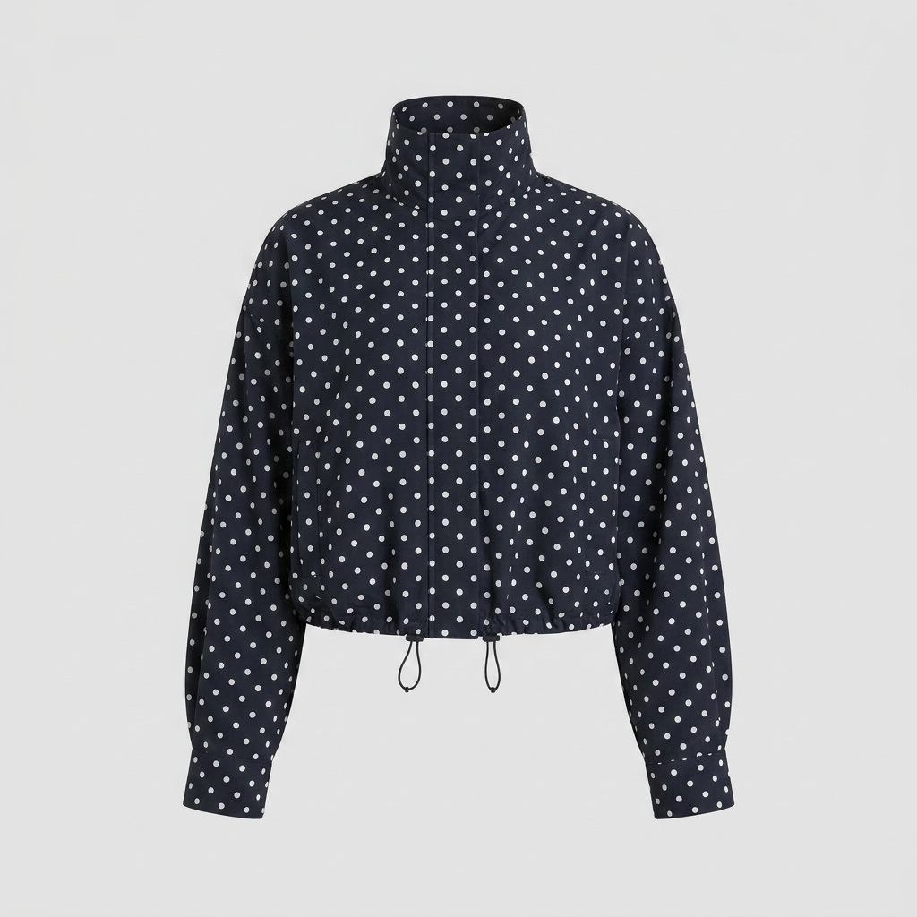 Pavia Polka Dot Jacket - Lightweight Transitional Outerwear with Structured Fit 5