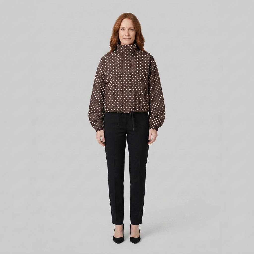 Pavia Polka Dot Jacket - Lightweight Transitional Outerwear with Structured Fit 8