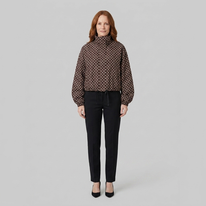 Pavia Polka Dot Jacket - Lightweight Transitional Outerwear with Structured Fit 8