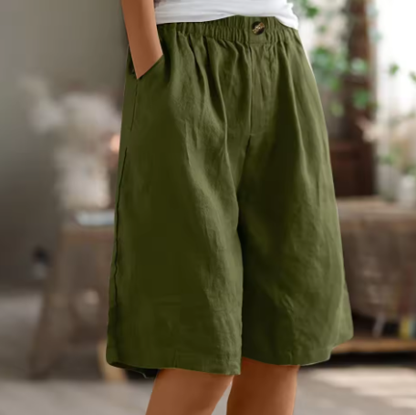 Renee Comfort Shorts - Soft Breathable Fabric, Relaxed Fit, Mid-Thigh Length 0