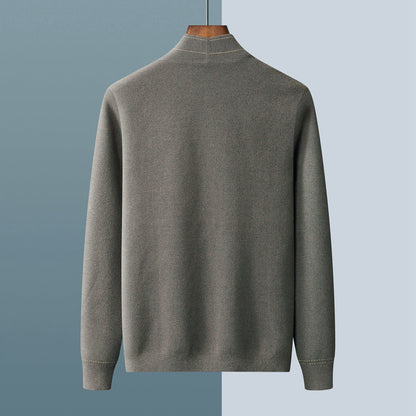 Roberto Russo - Wool Cardigan Sweater with Classic Plaid Pattern for Cozy Layering 6
